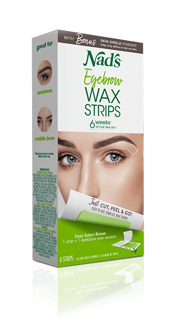Nad's Hair Removal Sensitive Eyebrow Wax Strips
